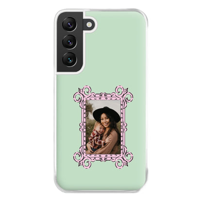 Pink Photo Frame - Personalised Mother's Day Phone Case for Galaxy S22 Plus