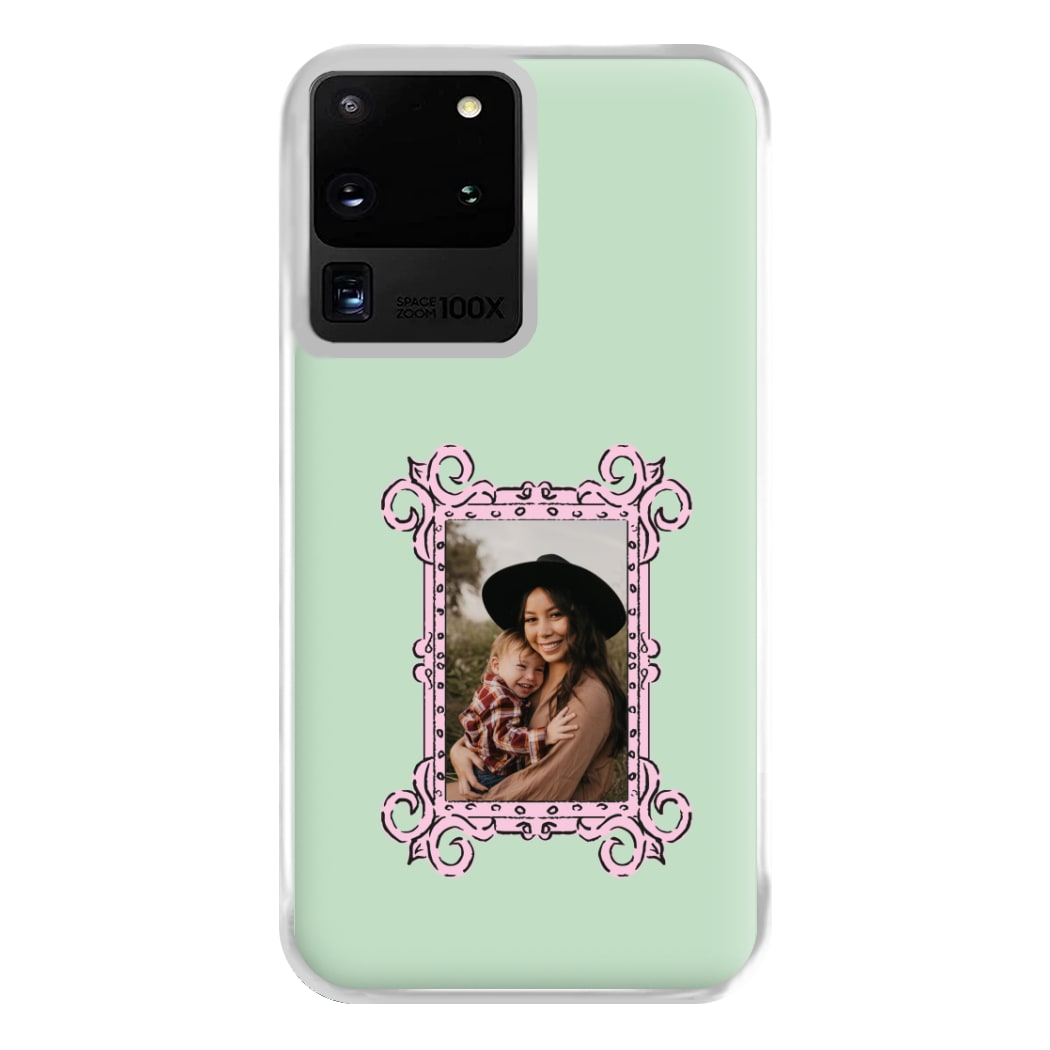 Pink Photo Frame - Personalised Mother's Day Phone Case for Galaxy S20 Ultra