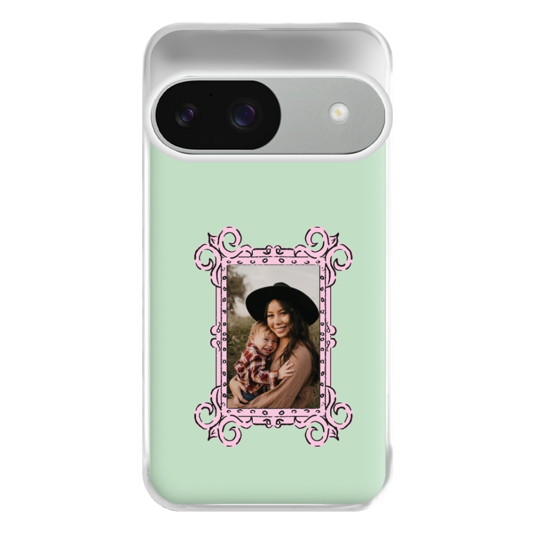 Pink Photo Frame - Personalised Mother's Day Phone Case for Google Pixel 9 / 9 Pro