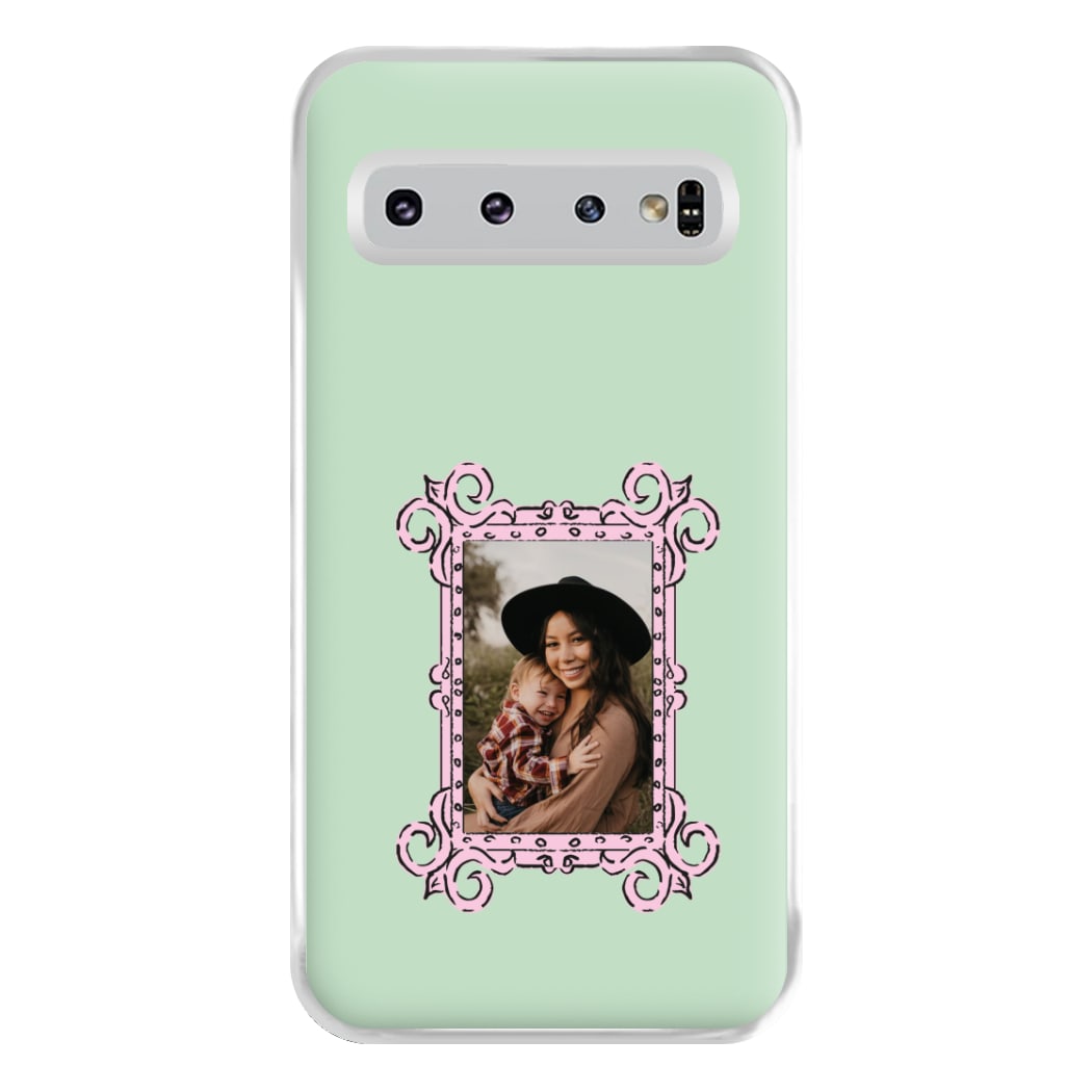 Pink Photo Frame - Personalised Mother's Day Phone Case for Galaxy S10 Plus