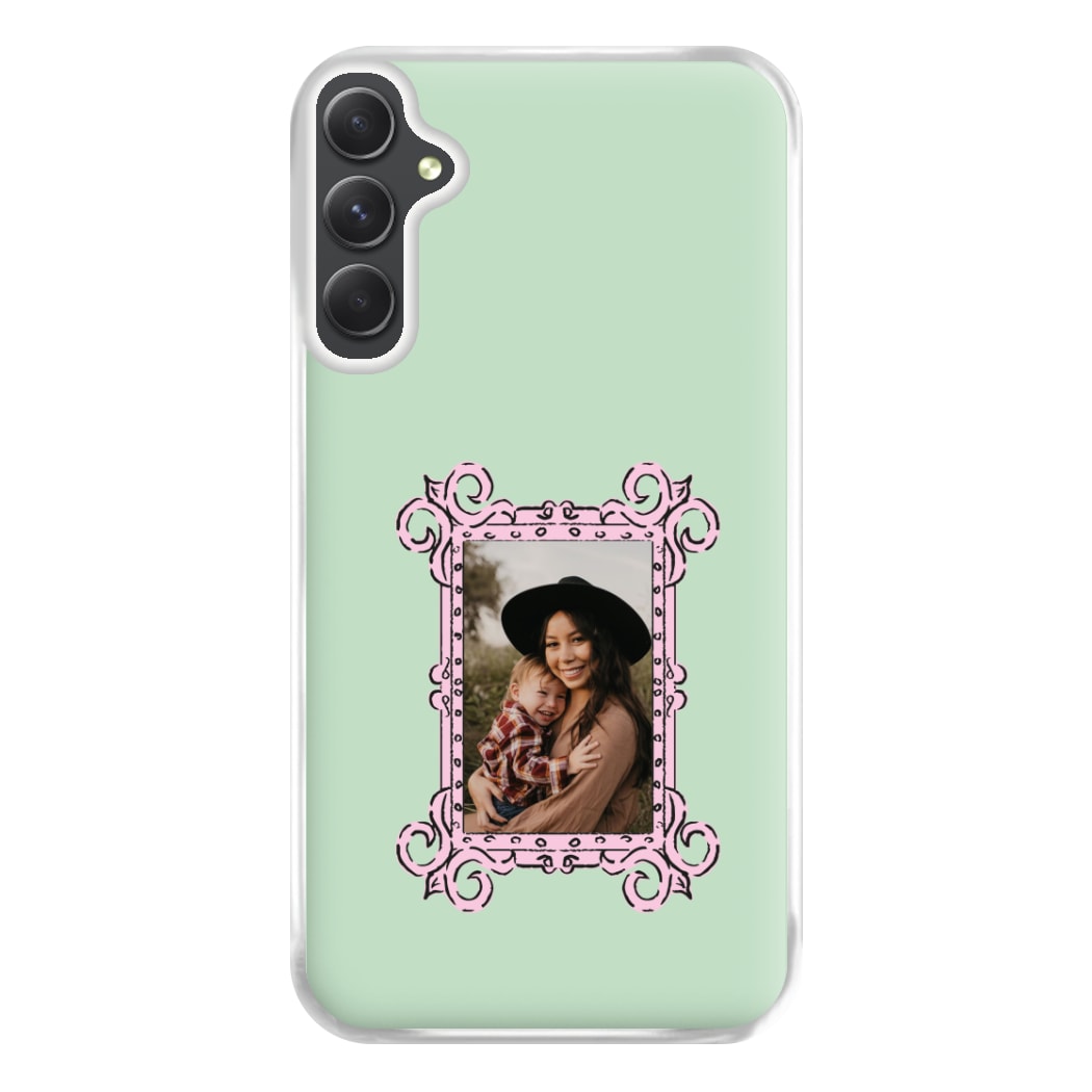 Pink Photo Frame - Personalised Mother's Day Phone Case for Galaxy A54