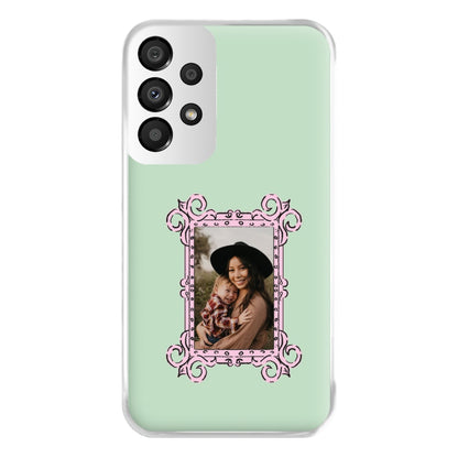 Pink Photo Frame - Personalised Mother's Day Phone Case for Galaxy A33