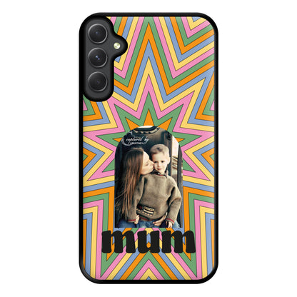 Retro Pattern - Personalised Mother's Day Phone Case for Galaxy A34