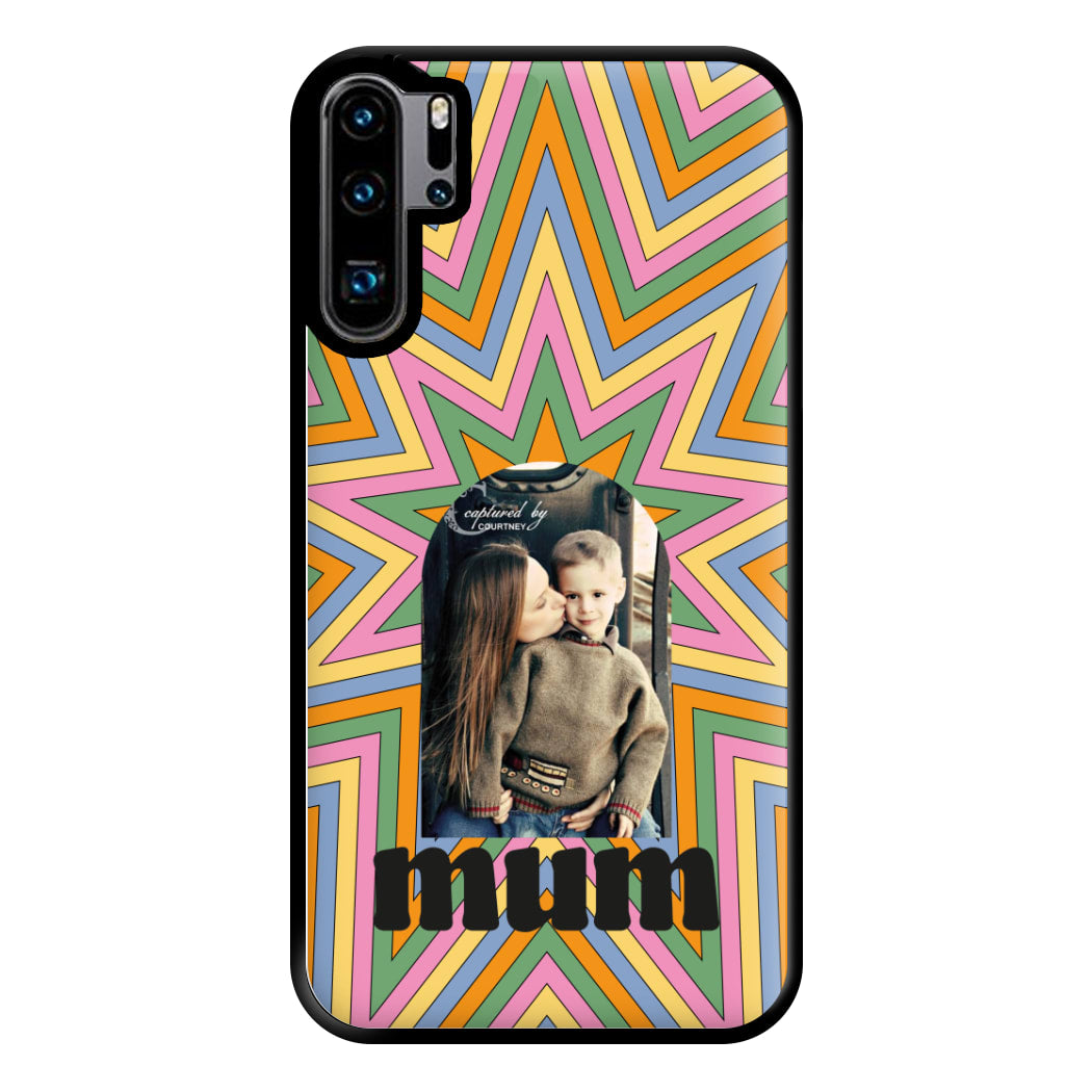 Retro Pattern - Personalised Mother's Day Phone Case for Huawei P30 Pro