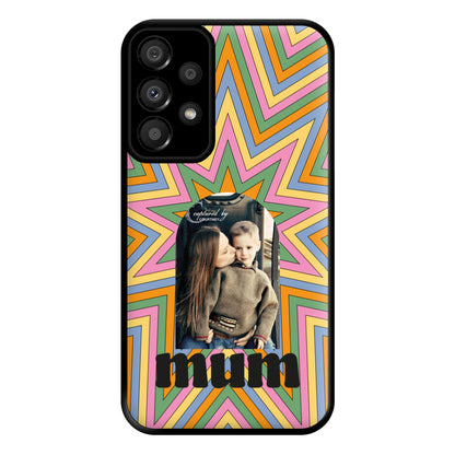 Retro Pattern - Personalised Mother's Day Phone Case for Galaxy A33