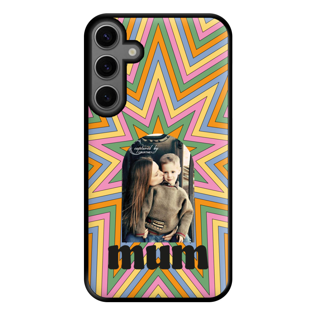 Retro Pattern - Personalised Mother's Day Phone Case for Galaxy S23FE