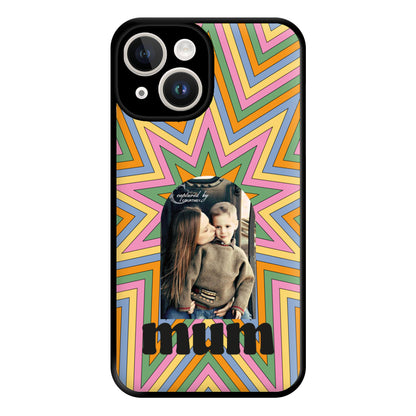 Retro Pattern - Personalised Mother's Day Phone Case for iPhone 14