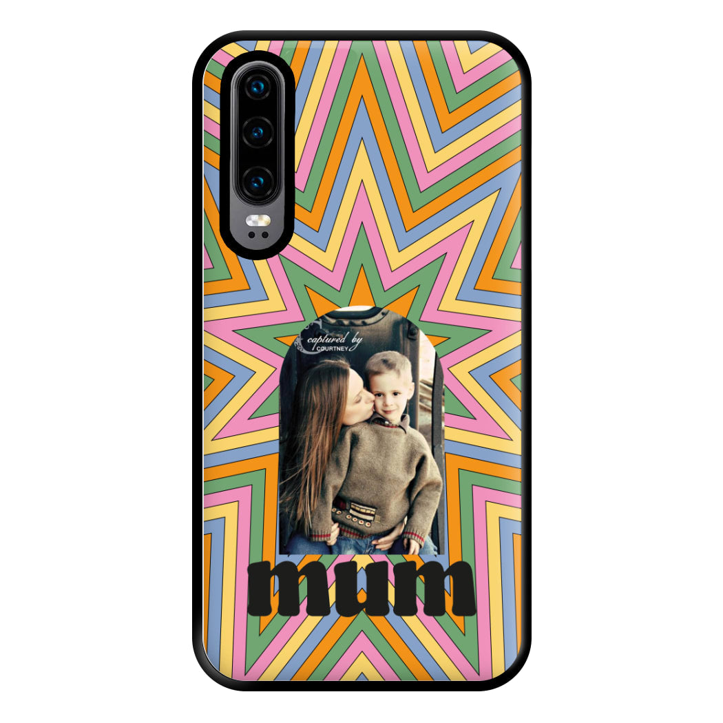 Retro Pattern - Personalised Mother's Day Phone Case for Huawei P30