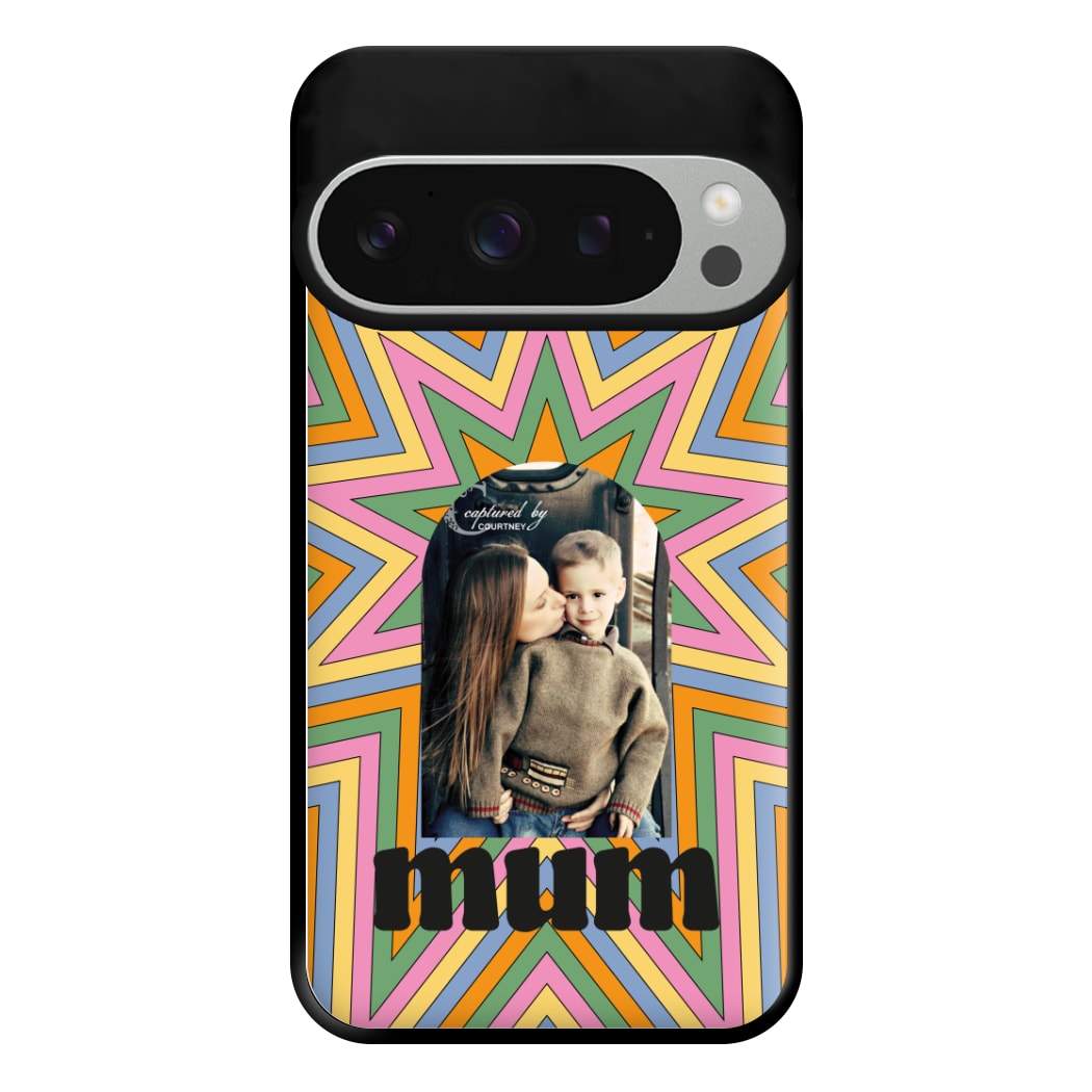 Retro Pattern - Personalised Mother's Day Phone Case for Google Pixel 9 Pro XL