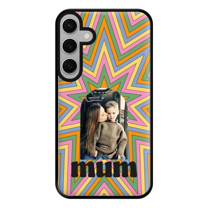 Retro Pattern - Personalised Mother's Day Phone Case for Galaxy S24FE