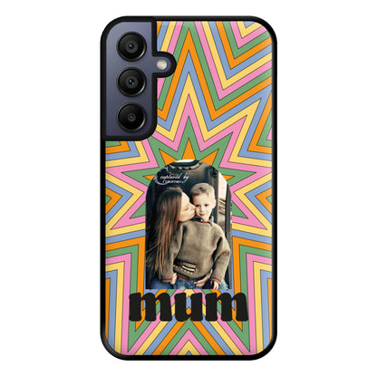 Retro Pattern - Personalised Mother's Day Phone Case for Galaxy A15