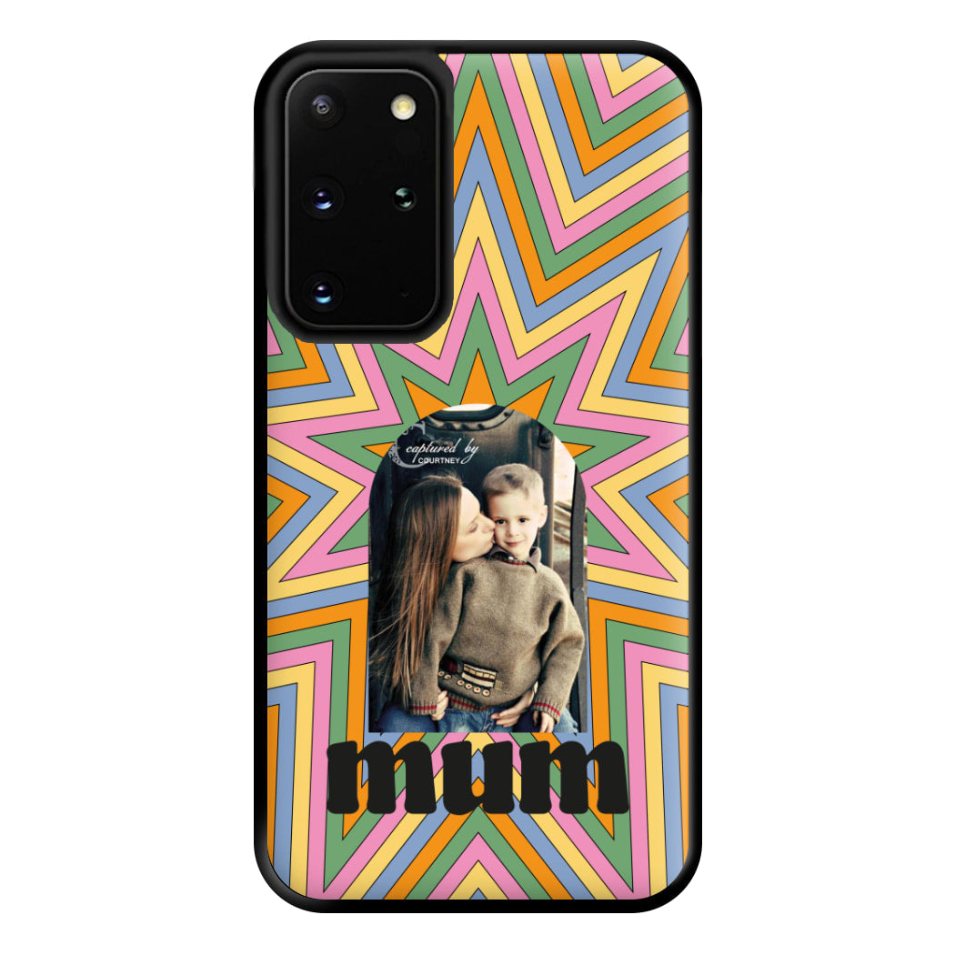 Retro Pattern - Personalised Mother's Day Phone Case for Galaxy S20 Plus