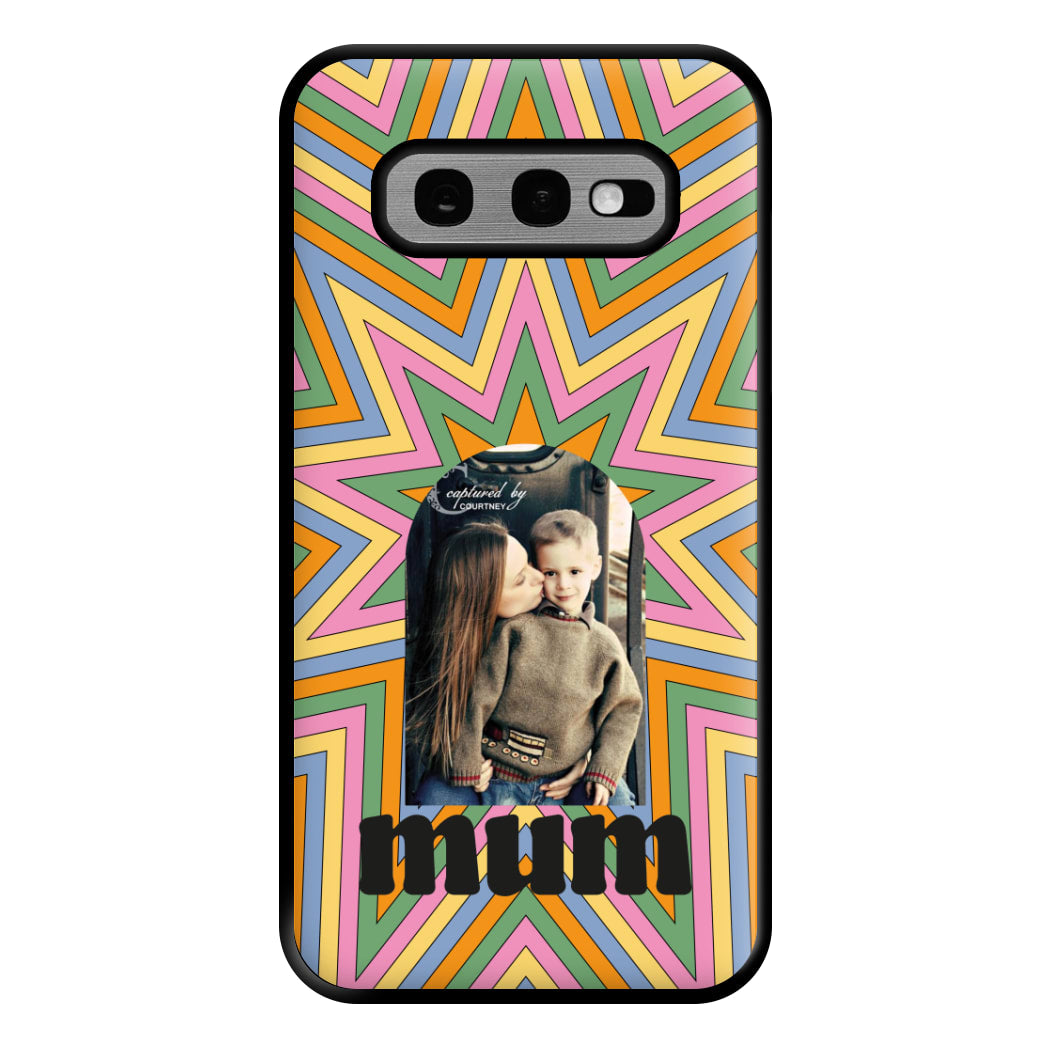 Retro Pattern - Personalised Mother's Day Phone Case for Galaxy S10e