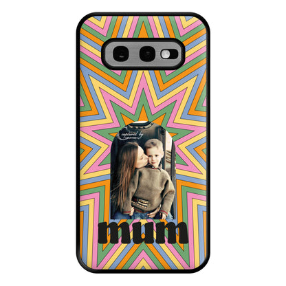 Retro Pattern - Personalised Mother's Day Phone Case for Galaxy S10e