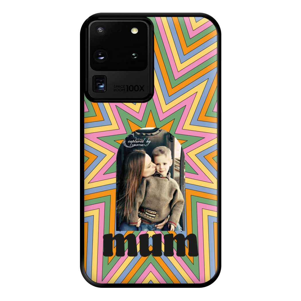 Retro Pattern - Personalised Mother's Day Phone Case for Galaxy S20 Ultra