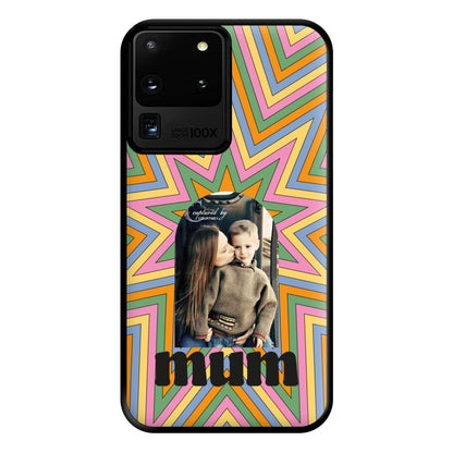 Retro Pattern - Personalised Mother's Day Phone Case for Galaxy S20 Ultra