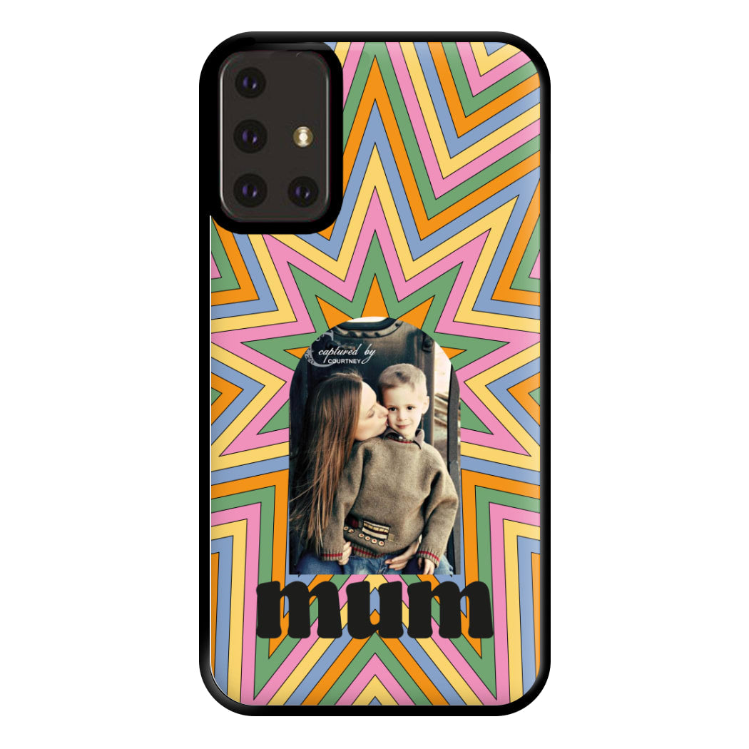 Retro Pattern - Personalised Mother's Day Phone Case for Galaxy A71