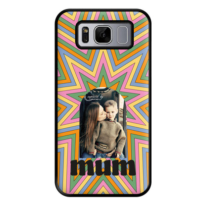 Retro Pattern - Personalised Mother's Day Phone Case for Galaxy S8 Plus