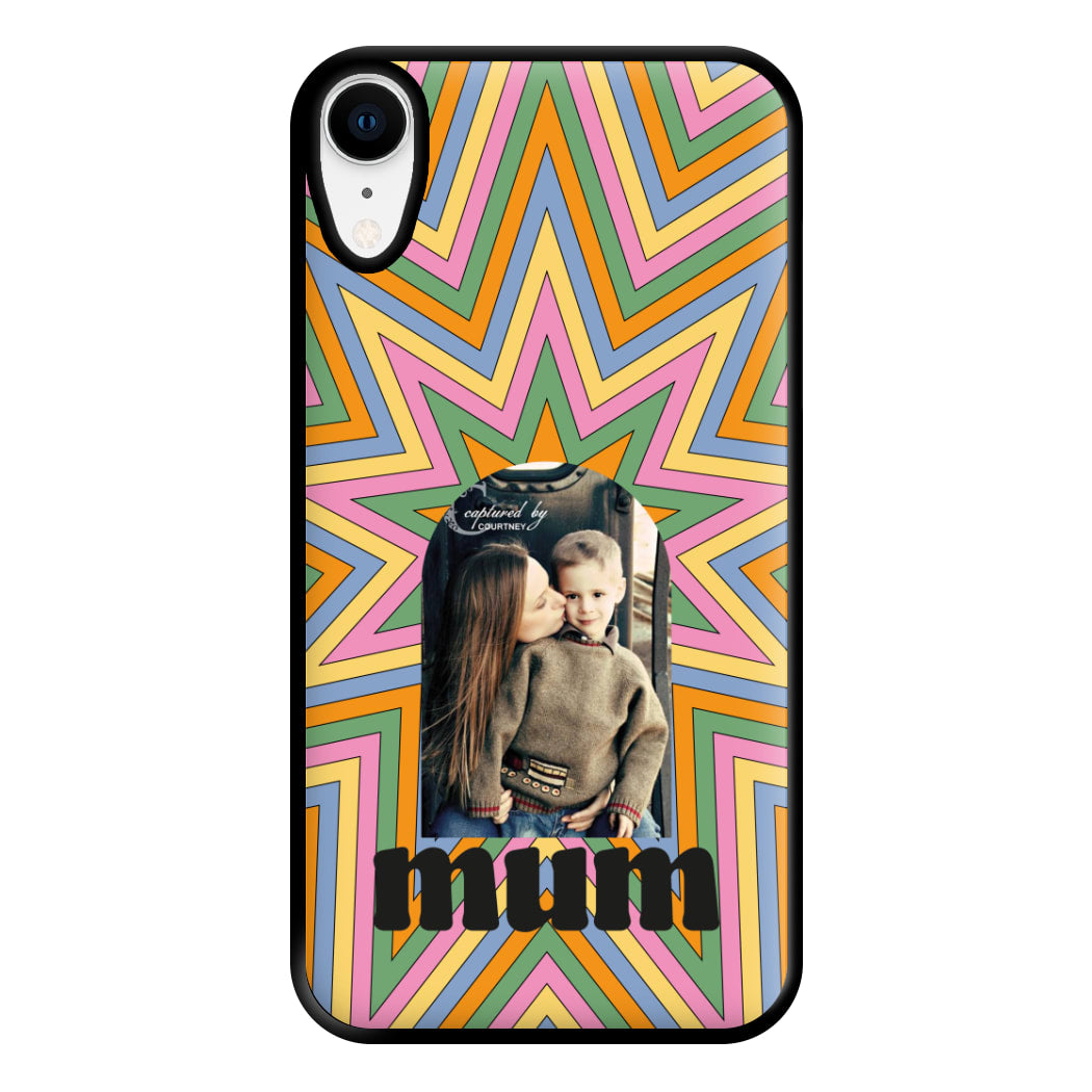 Retro Pattern - Personalised Mother's Day Phone Case for iPhone XR