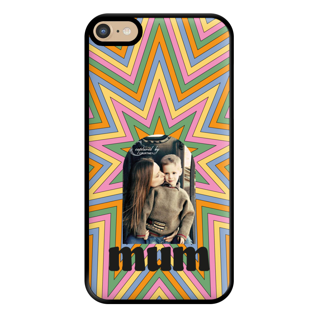 Retro Pattern - Personalised Mother's Day Phone Case for iPhone 6 Plus / 7 Plus / 8 Plus