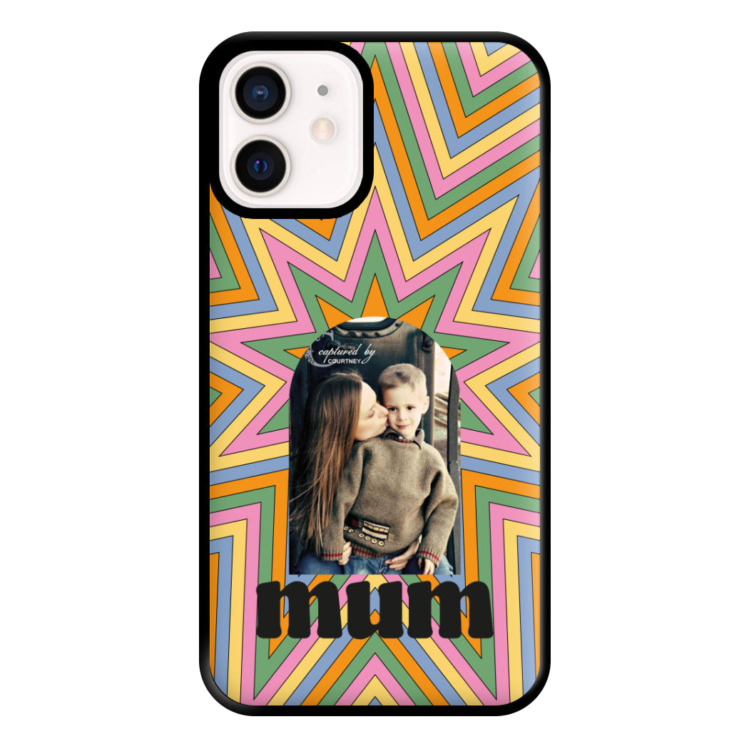 Retro Pattern - Personalised Mother's Day Phone Case for iPhone 12 Mini