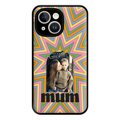 Retro Pattern - Personalised Mother's Day Phone Case for iPhone 14 Plus