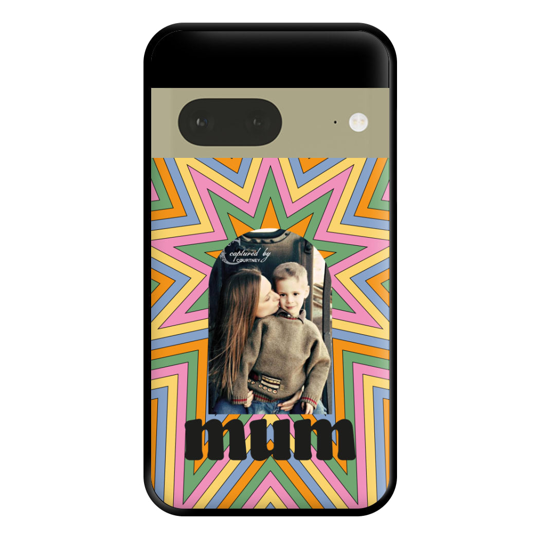 Retro Pattern - Personalised Mother's Day Phone Case for Google Pixel 7a