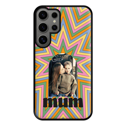 Retro Pattern - Personalised Mother's Day Phone Case for Galaxy S24 Ultra