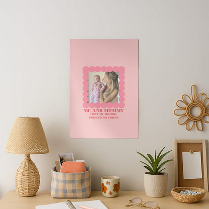 Me And Mummy - Personalised Mother's Day Art Print