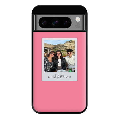 Worlds Best Mum Polaroid - Personalised Mother's Day Phone Case for Google Pixel 8 Pro