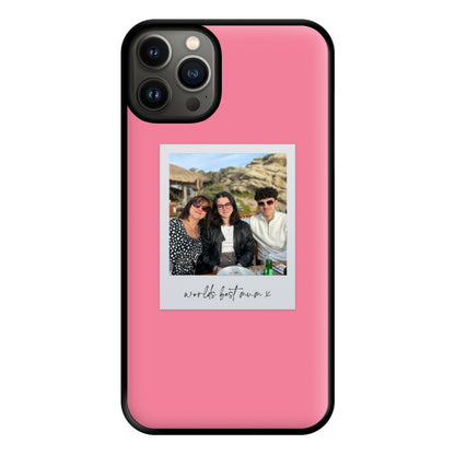 Worlds Best Mum Polaroid - Personalised Mother's Day Phone Case for iPhone 13