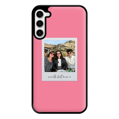 Worlds Best Mum Polaroid - Personalised Mother's Day Phone Case for Galaxy S23 Plus