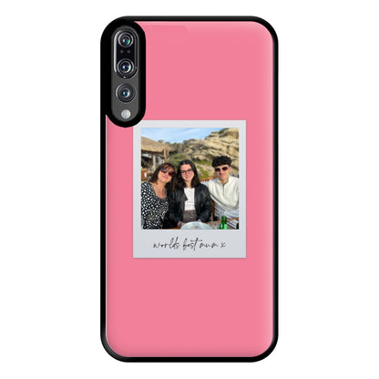 Worlds Best Mum Polaroid - Personalised Mother's Day Phone Case for Huawei P20 Pro