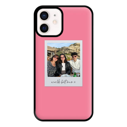 Worlds Best Mum Polaroid - Personalised Mother's Day Phone Case for iPhone 13 Mini