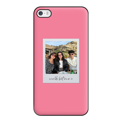 Worlds Best Mum Polaroid - Personalised Mother's Day Phone Case for iPhone 5 / 5s / SE 2016