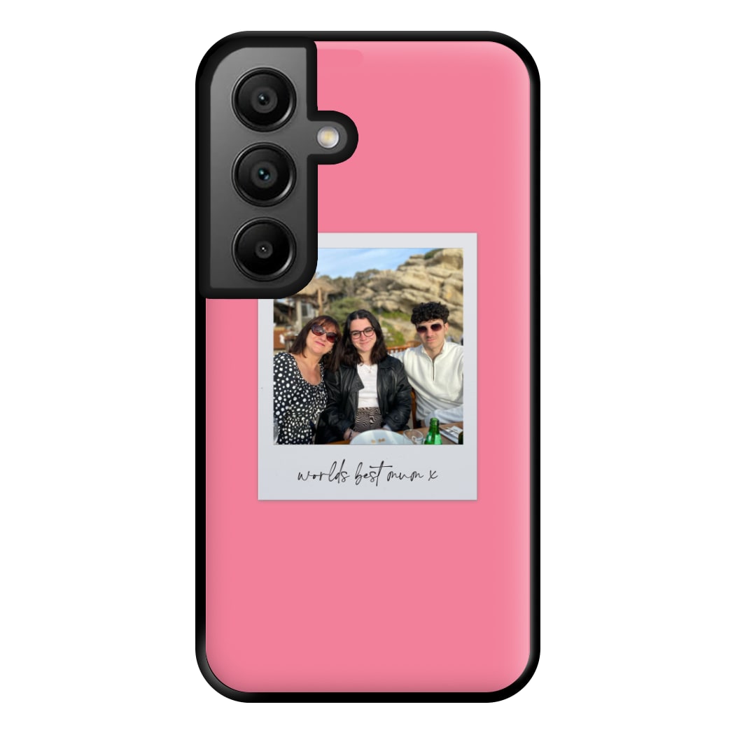 Worlds Best Mum Polaroid - Personalised Mother's Day Phone Case for Google Pixel 8