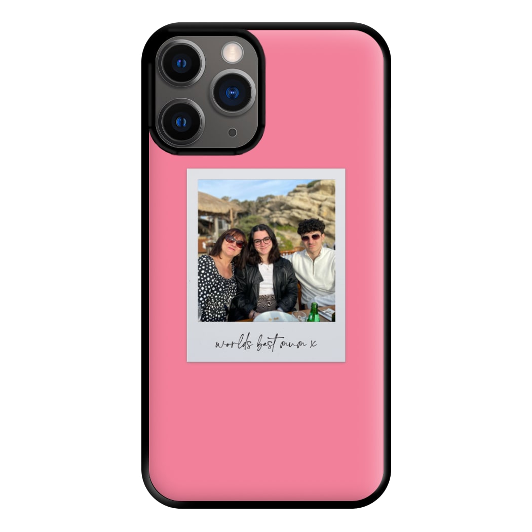 Worlds Best Mum Polaroid - Personalised Mother's Day Phone Case for iPhone 12 Pro Max