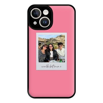 Worlds Best Mum Polaroid - Personalised Mother's Day Phone Case for iPhone 14