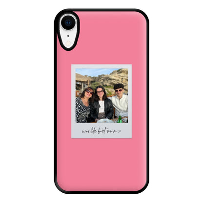 Worlds Best Mum Polaroid - Personalised Mother's Day Phone Case for iPhone XR