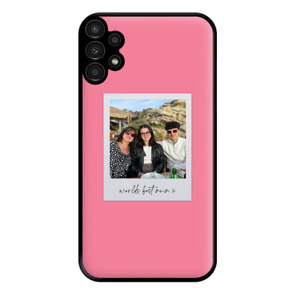 Worlds Best Mum Polaroid - Personalised Mother's Day Phone Case for Galaxy A13