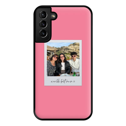 Worlds Best Mum Polaroid - Personalised Mother's Day Phone Case for Galaxy S21 Plus