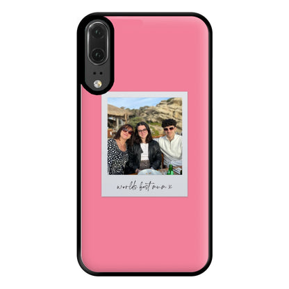 Worlds Best Mum Polaroid - Personalised Mother's Day Phone Case for Huawei P20