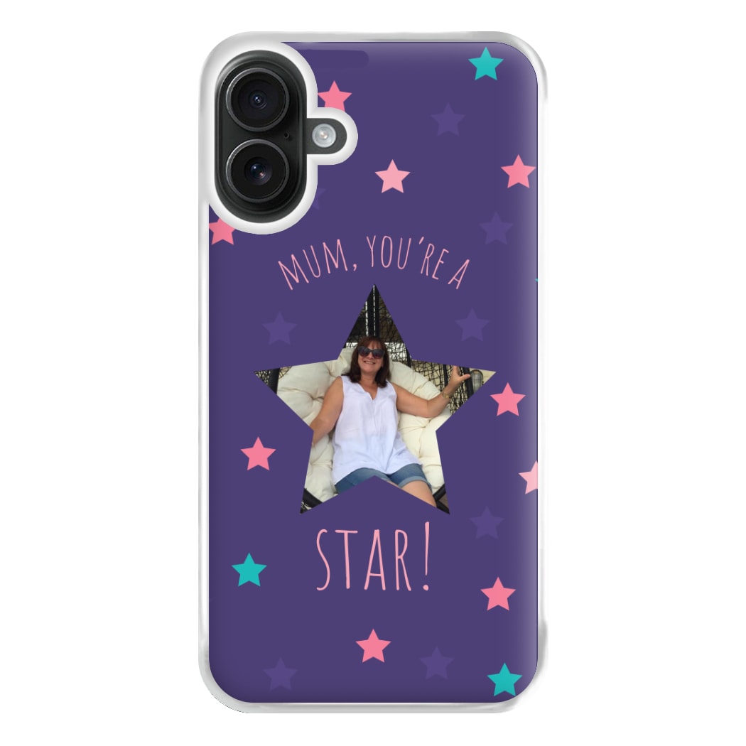 Star - Personalised Mother's Day Phone Case for iPhone 16 Plus