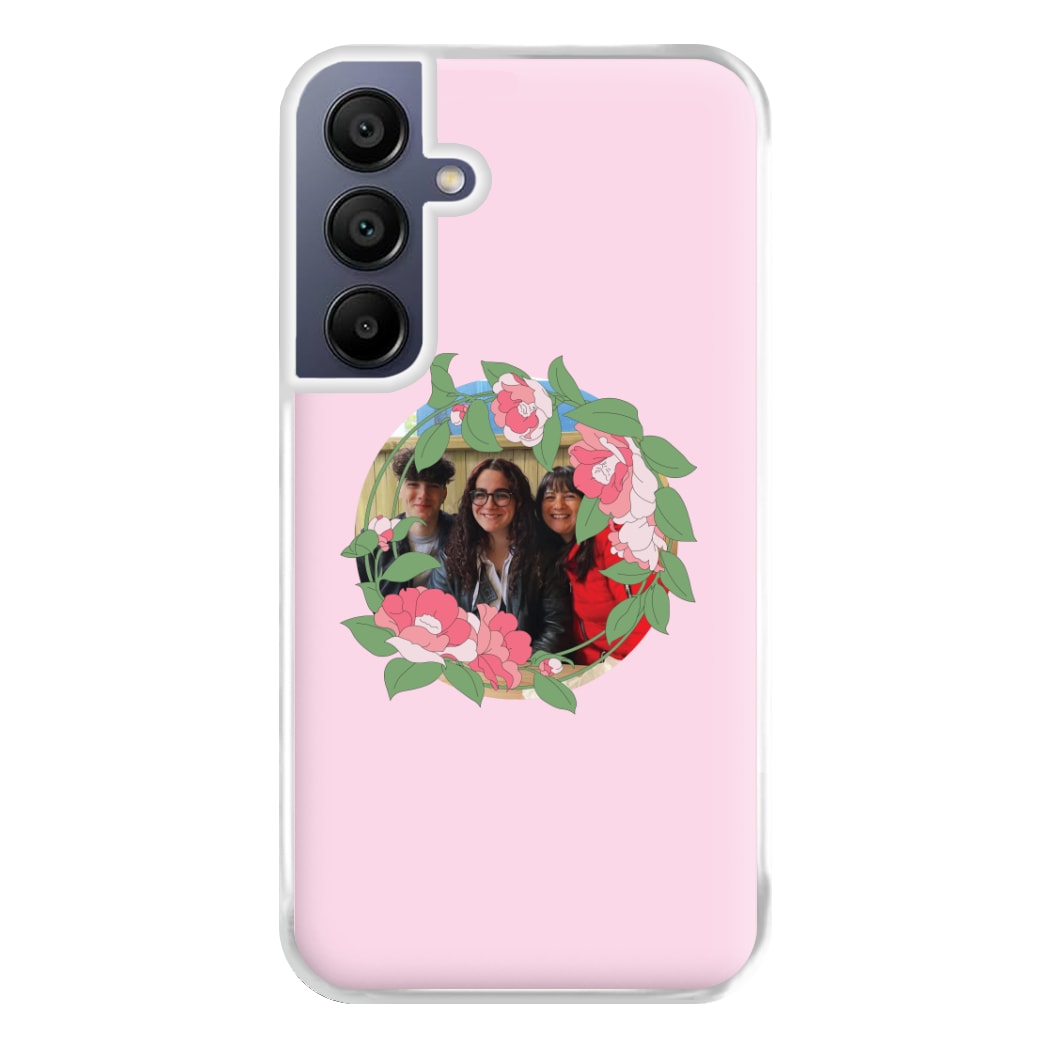 Floral Wreath - Personalised Mother's Day Phone Case for Galaxy A16