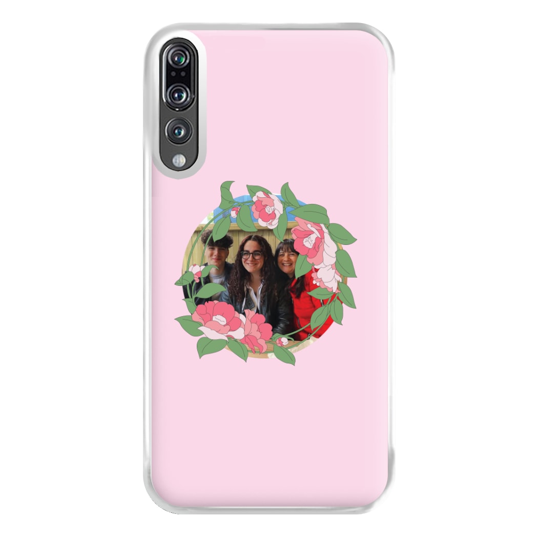 Floral Wreath - Personalised Mother's Day Phone Case for Huawei P20 Pro