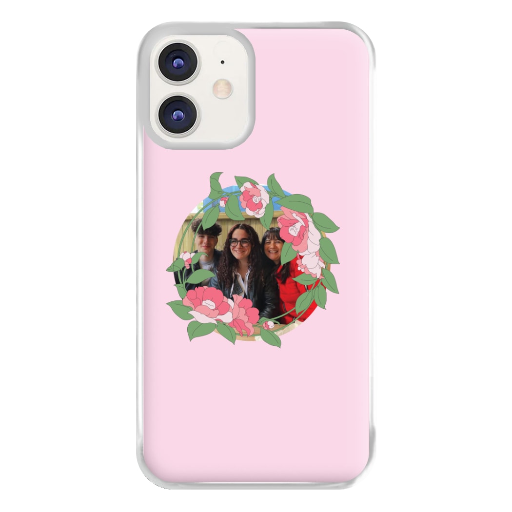 Floral Wreath - Personalised Mother's Day Phone Case for iPhone 12 / 12 Pro