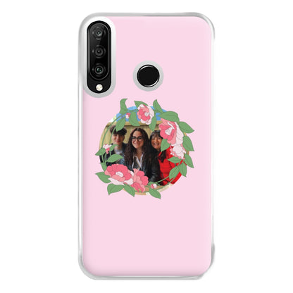 Floral Wreath - Personalised Mother's Day Phone Case for Huawei P30 Lite