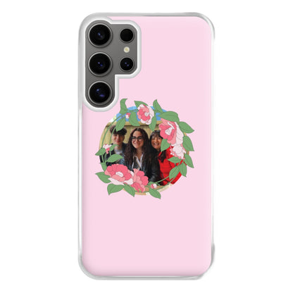 Floral Wreath - Personalised Mother's Day Phone Case for Galaxy S24 Ultra