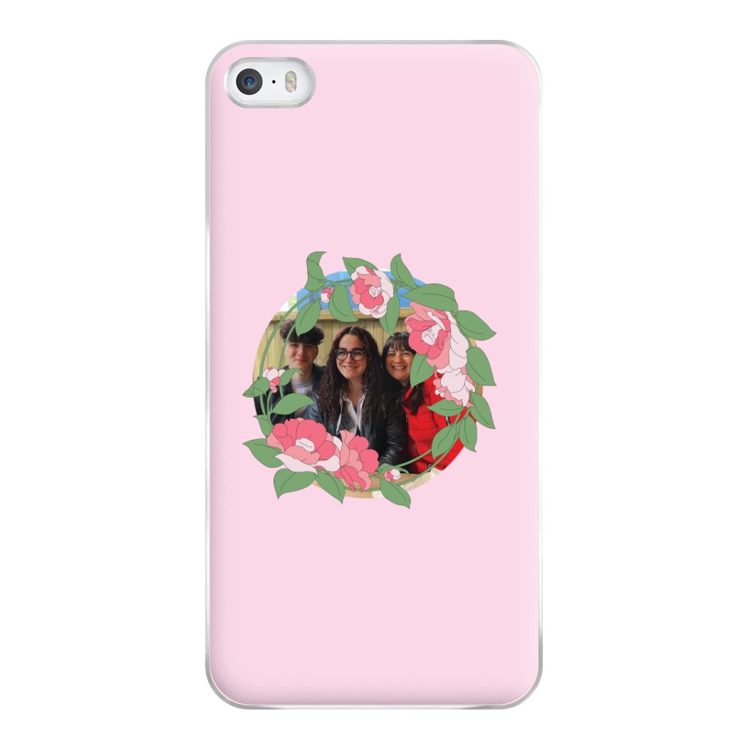 Floral Wreath - Personalised Mother's Day Phone Case for iPhone 5 / 5s / SE 2016