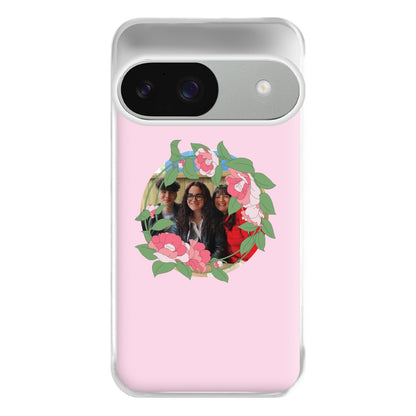 Floral Wreath - Personalised Mother's Day Phone Case for Google Pixel 9 / 9 Pro